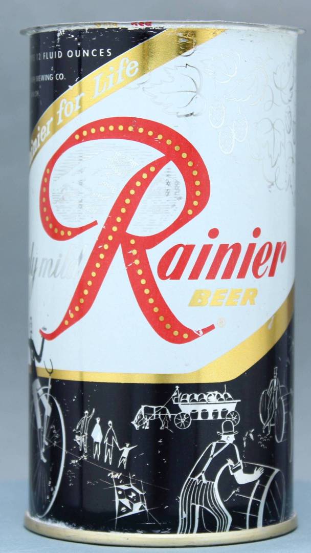 Rainier Beer Flat Top Can