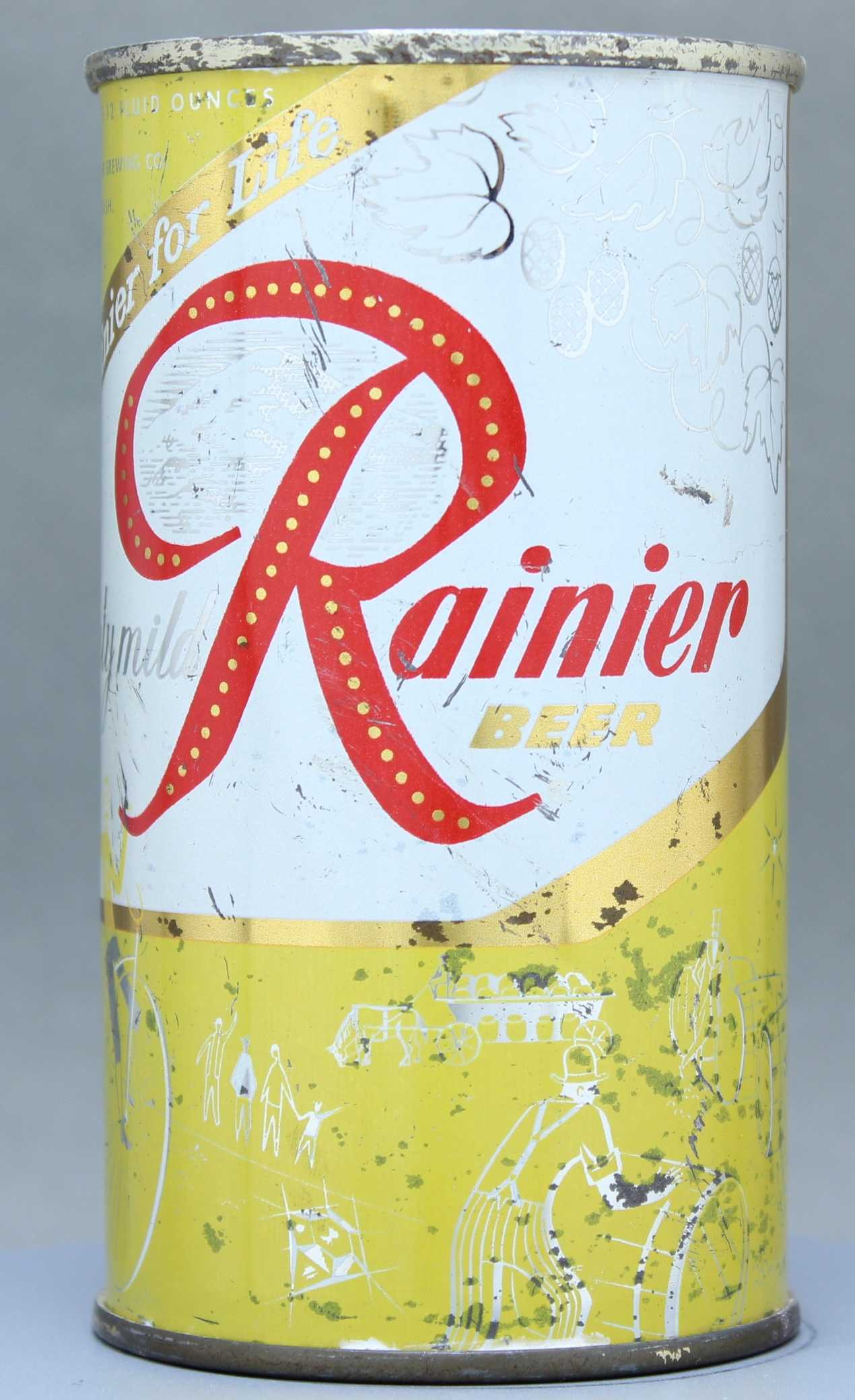 Rainier Beer Flat Top Can