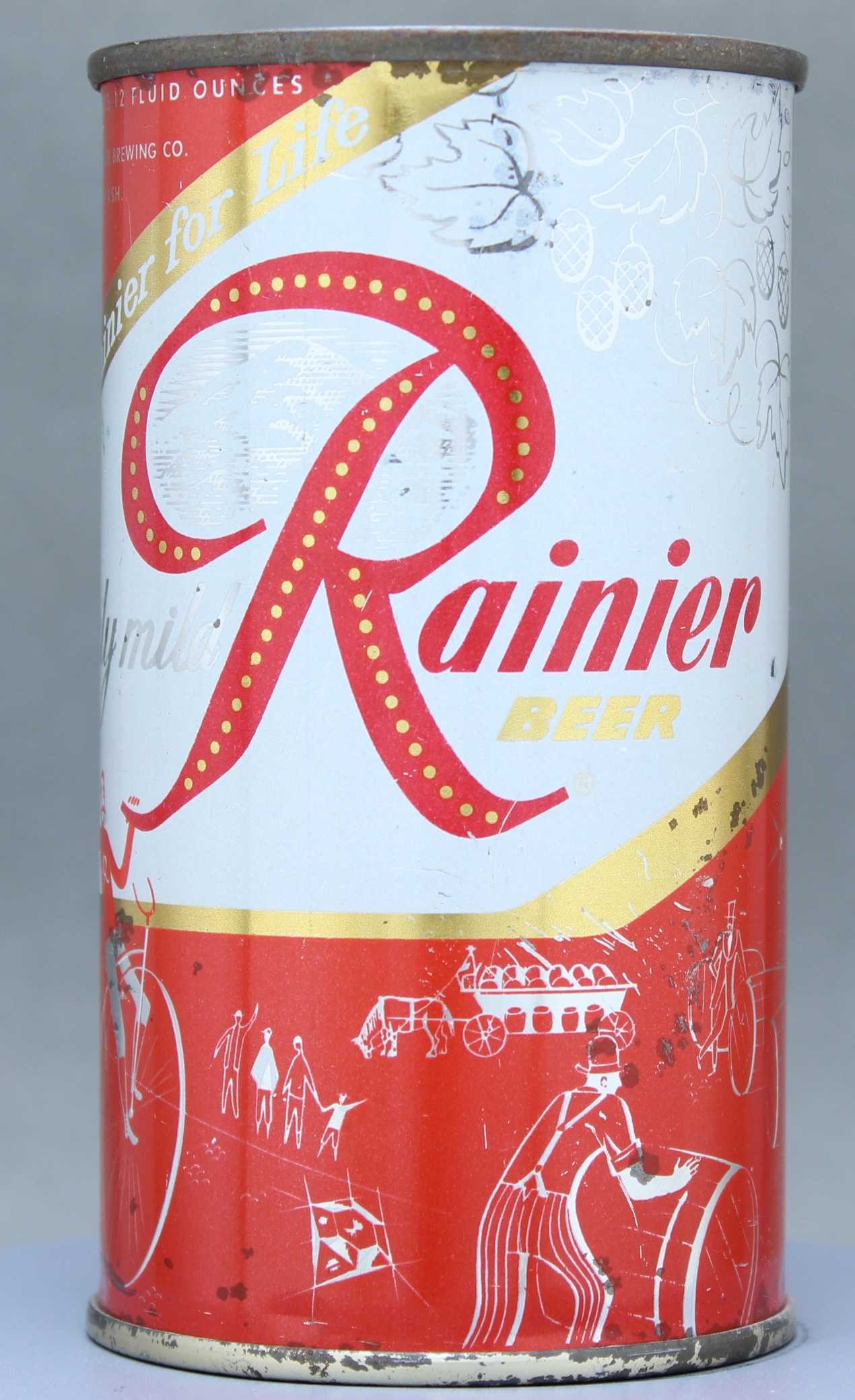 Rainier Beer Flat Top Can