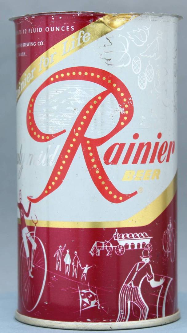 Rainier Beer Flat Top Can