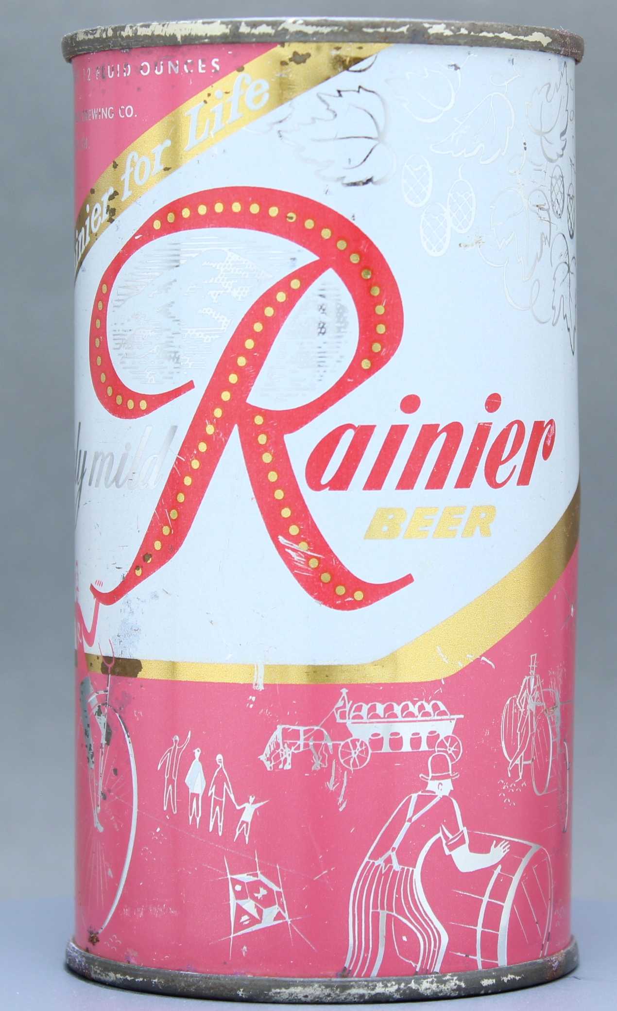 Rainier Beer Flat Top Can