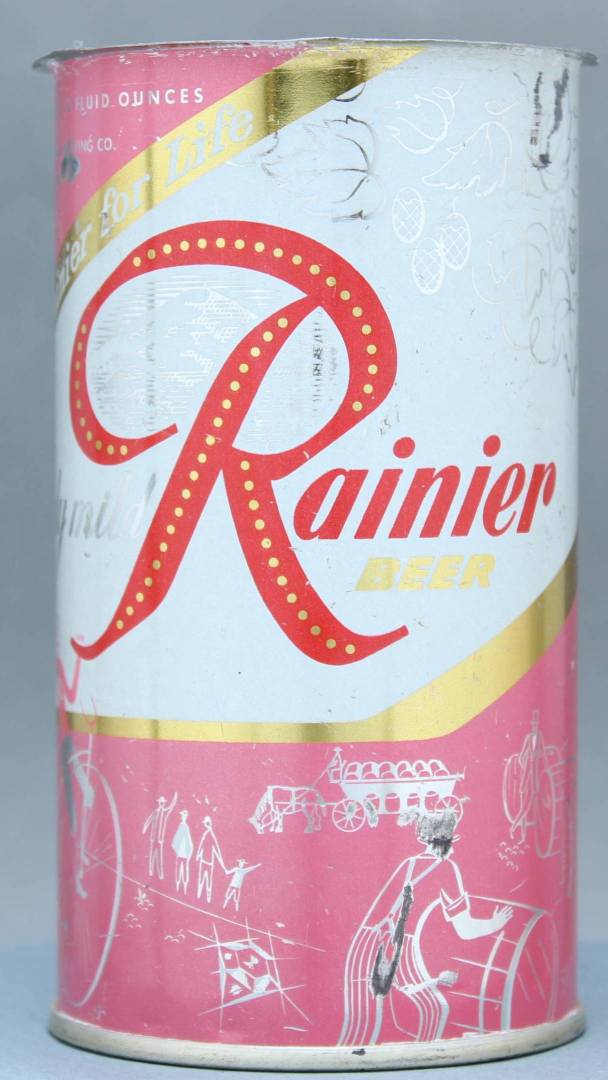 Rainier Beer Flat Top Can