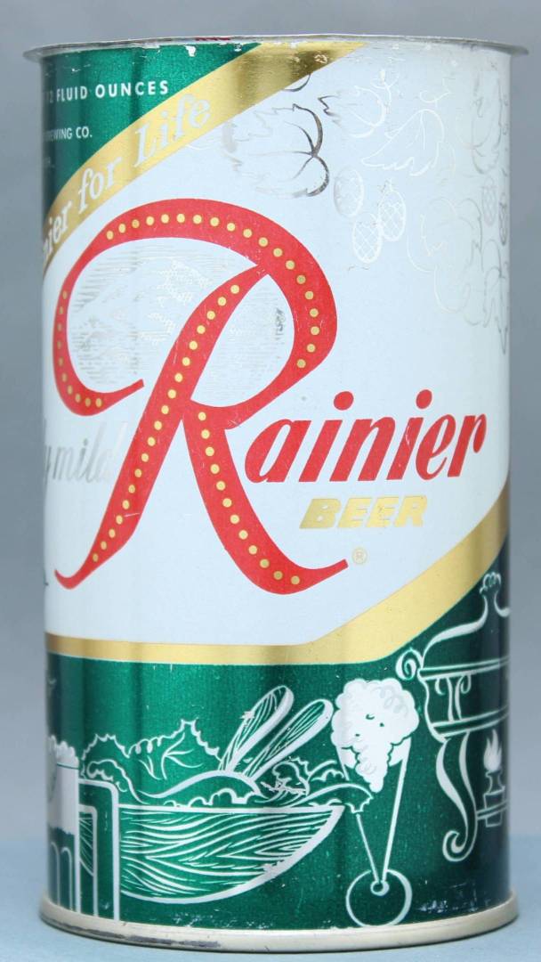 Rainier Beer Flat Top Can