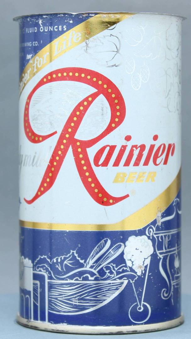 Rainier Beer Flat Top Can