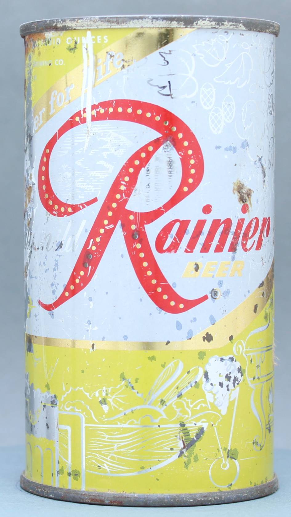 Rainier Beer Flat Top Can