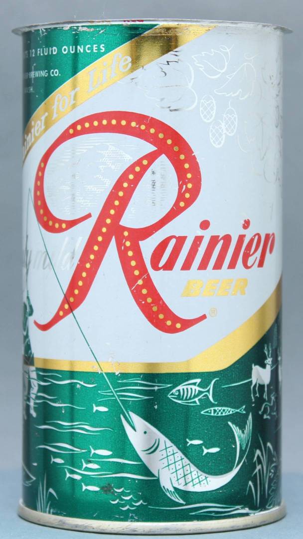 Rainier Beer Flat Top Can