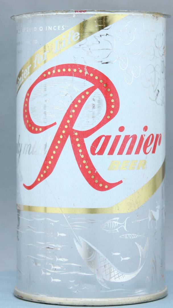 Rainier Beer Flat Top Can
