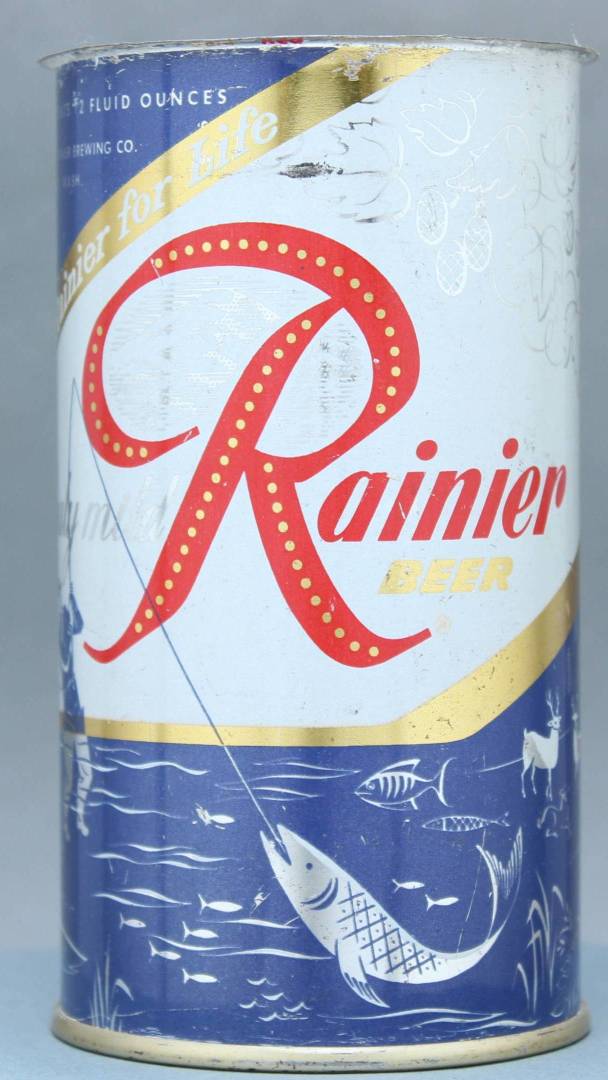 Rainier Beer Flat Top Can