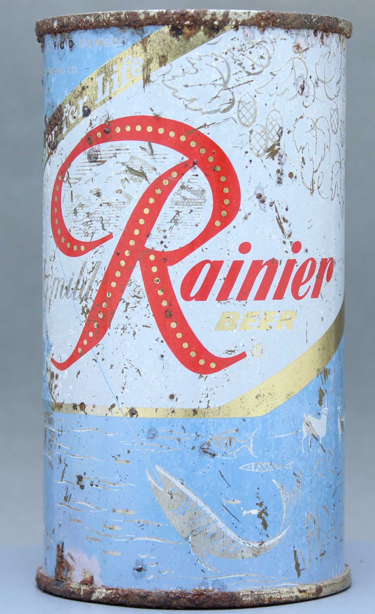 Rainier Beer Flat Top Can