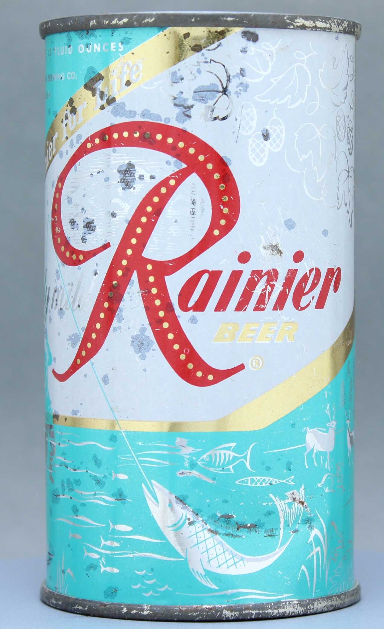 Rainier Beer Flat Top Can