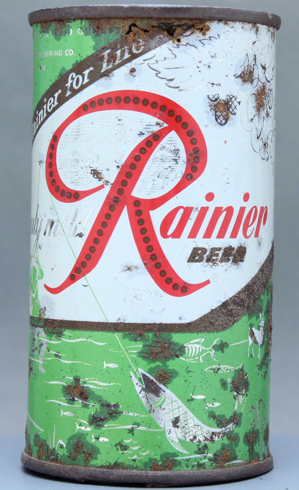 Rainier Beer Flat Top Can