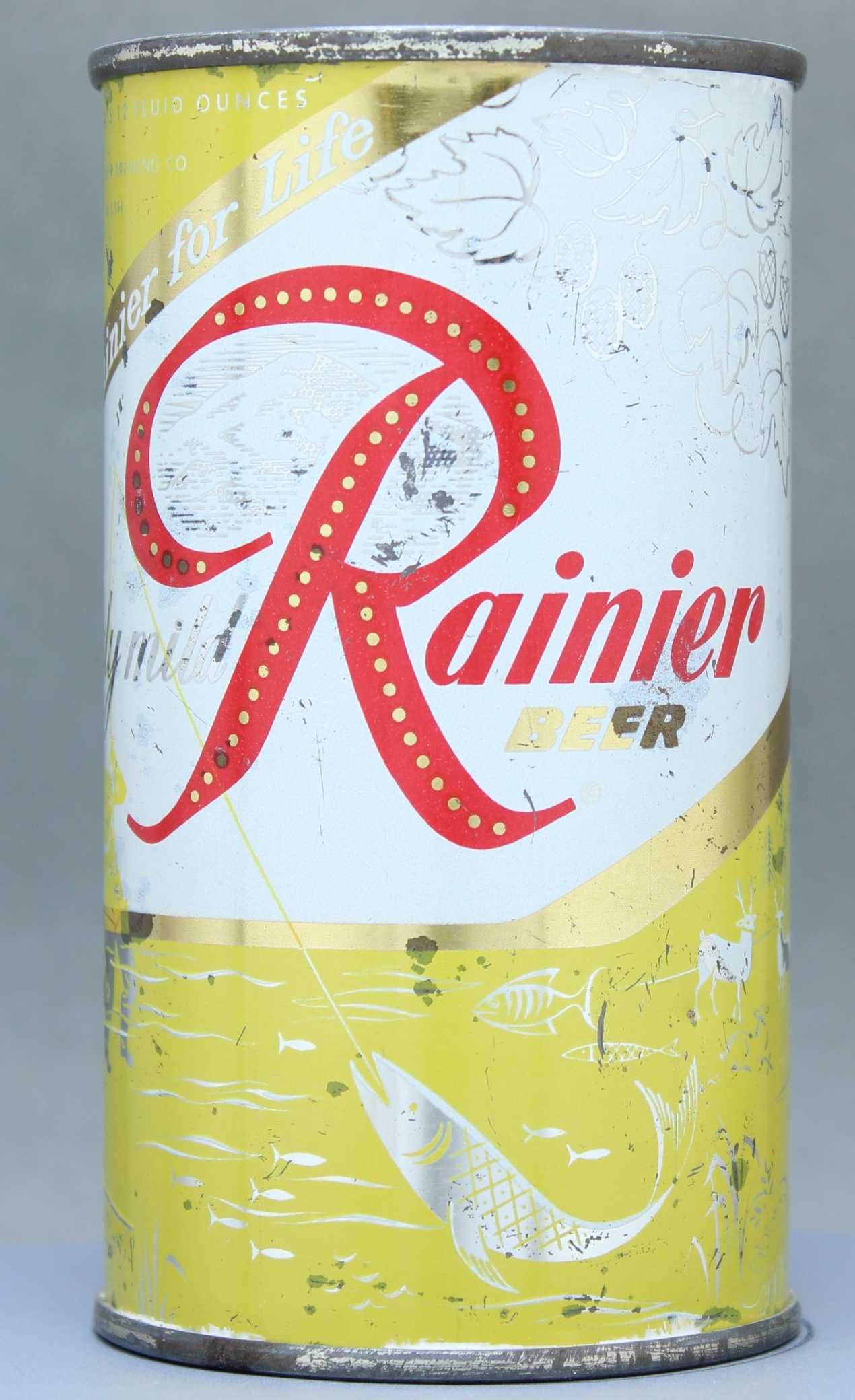 Rainier Beer Flat Top Can