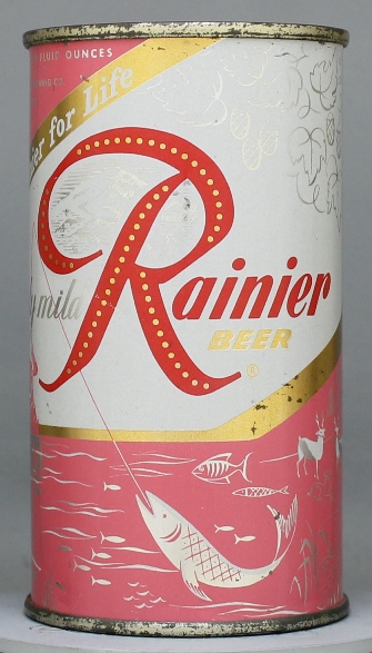 Rainier Beer Flat Top Can