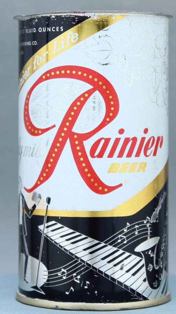 Rainier Beer Flat Top Can