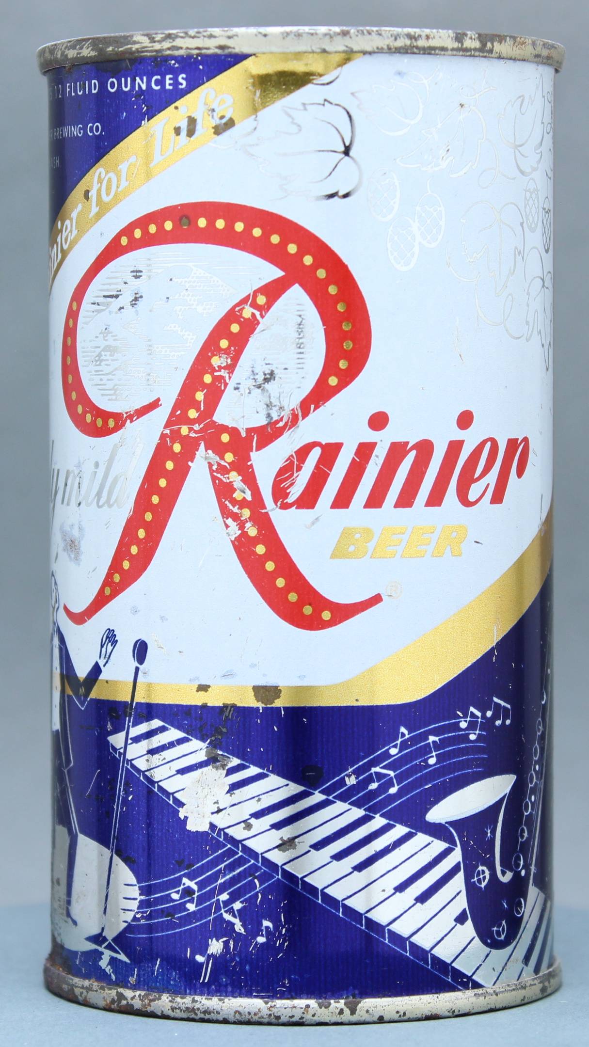 Rainier Beer Flat Top Can
