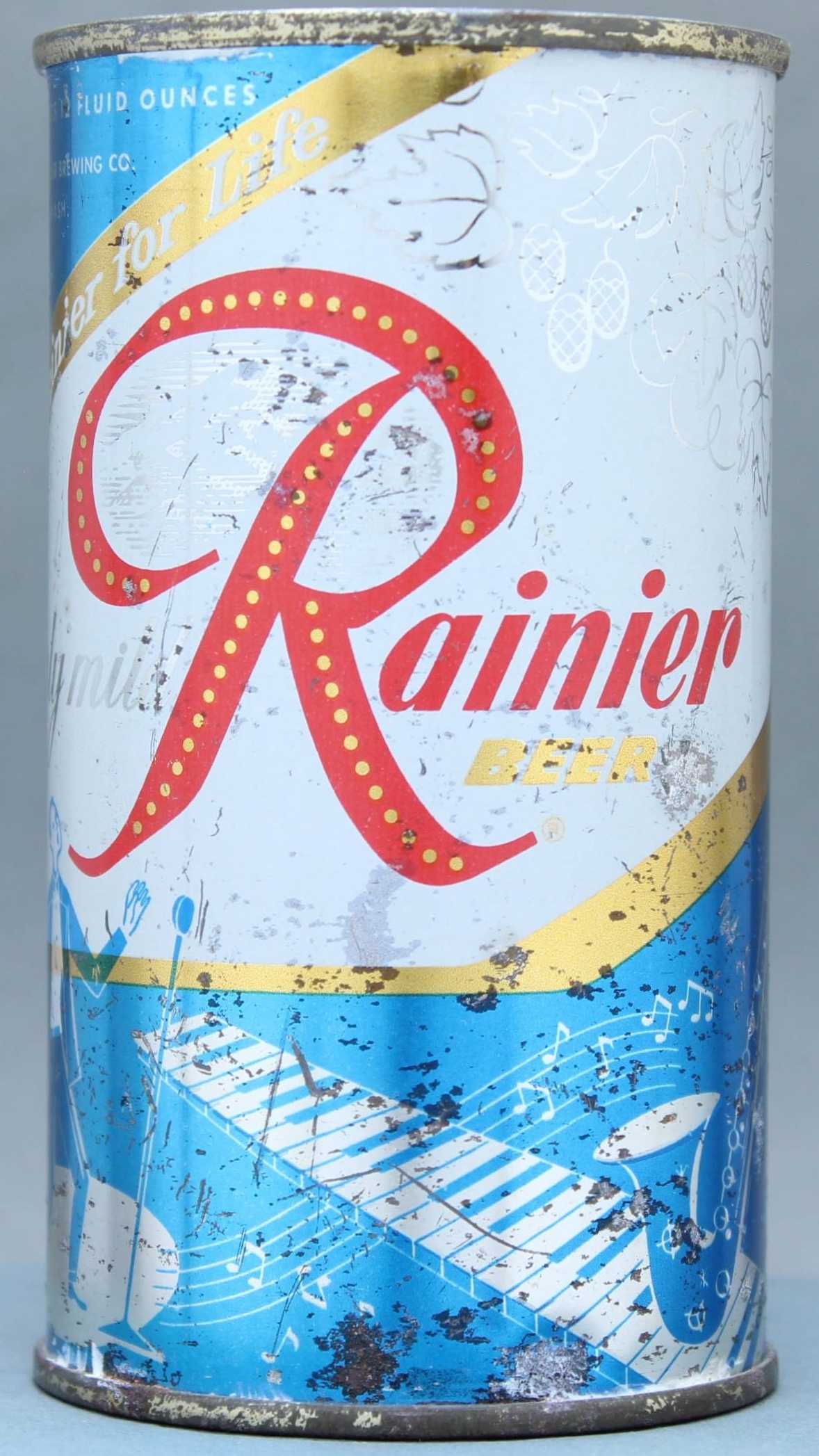 Rainier Beer Flat Top Can