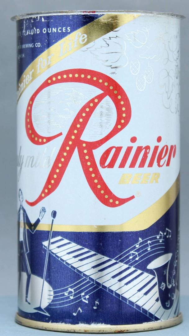 Rainier Beer Flat Top Can