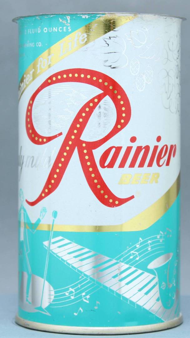 Rainier Beer Flat Top Can