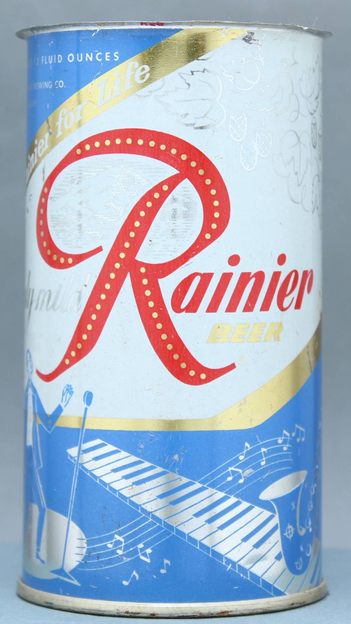 Rainier Beer Flat Top Can