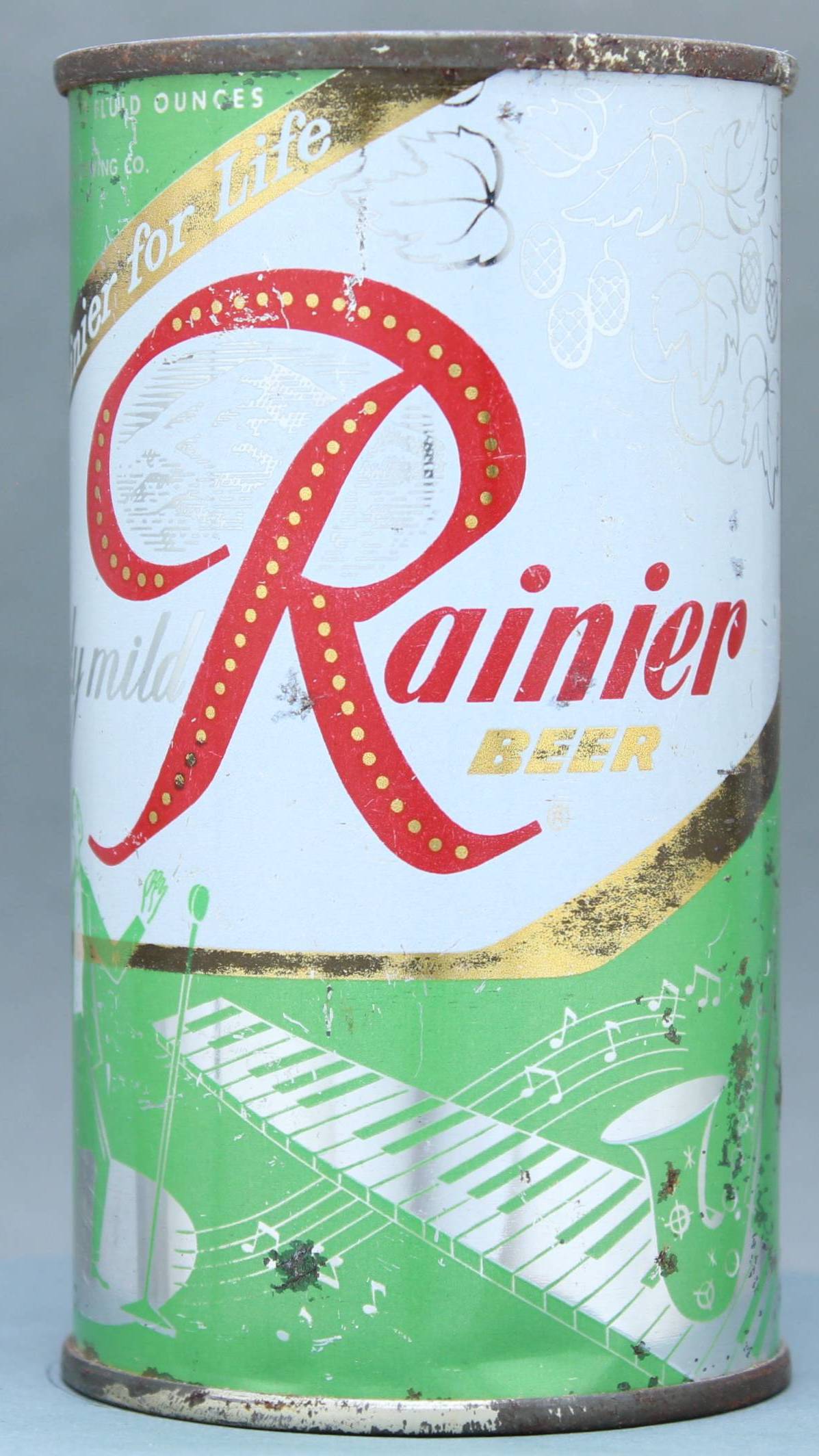 Rainier Beer Flat Top Can
