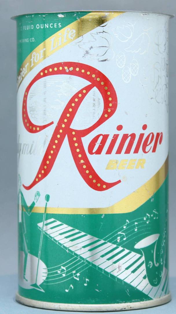 Rainier Beer Flat Top Can