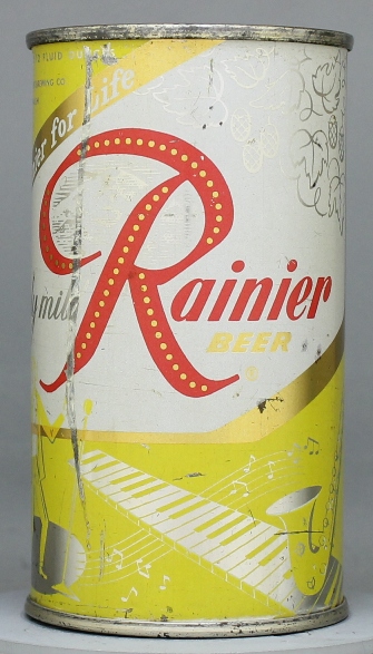Rainier Beer Flat Top Can