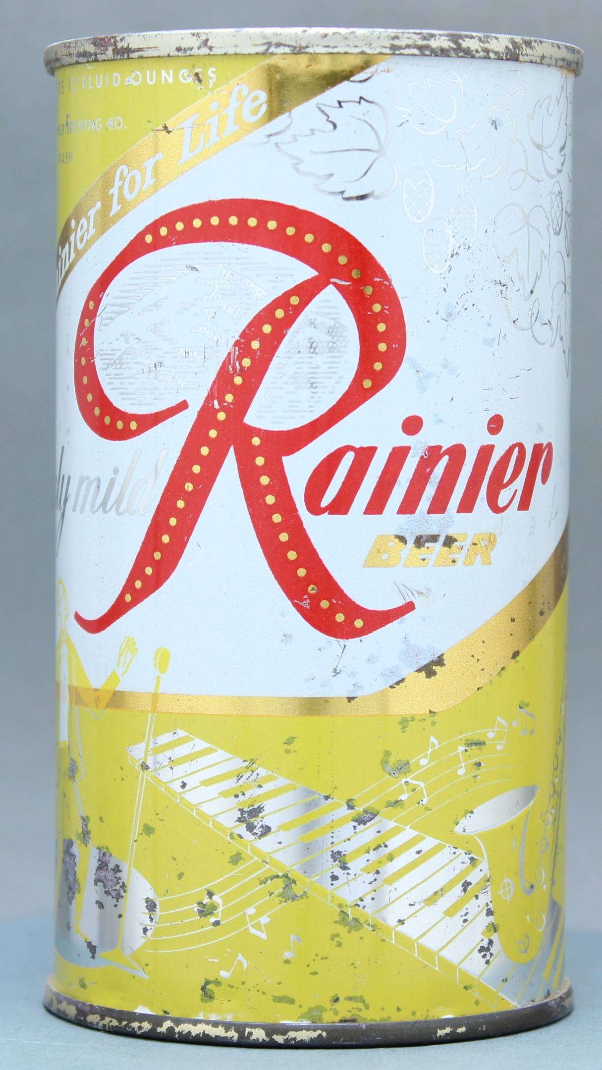 Rainier Beer Flat Top Can