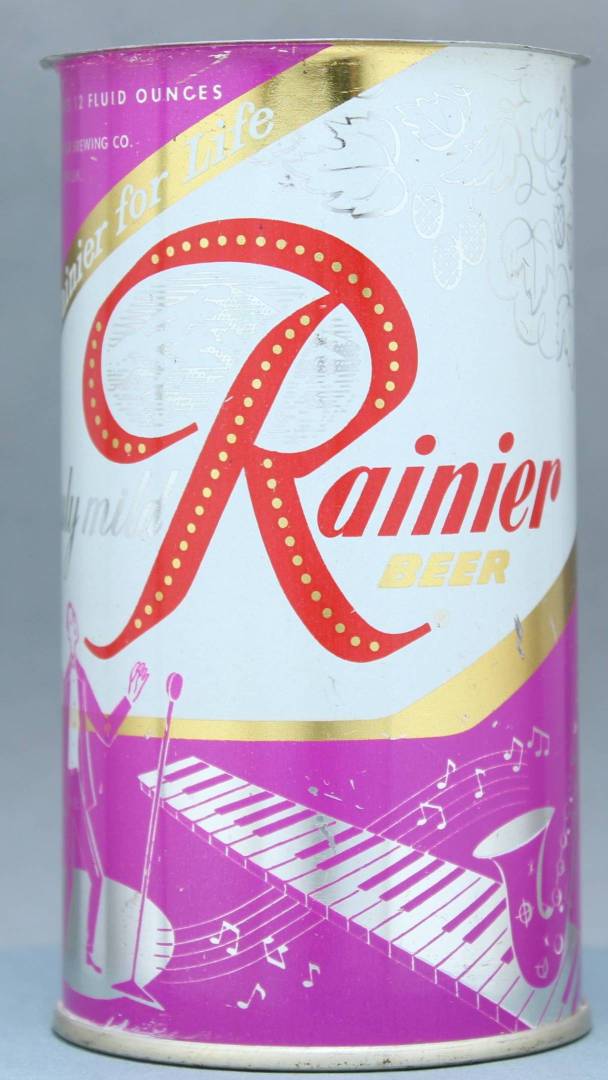 Rainier Beer Flat Top Can