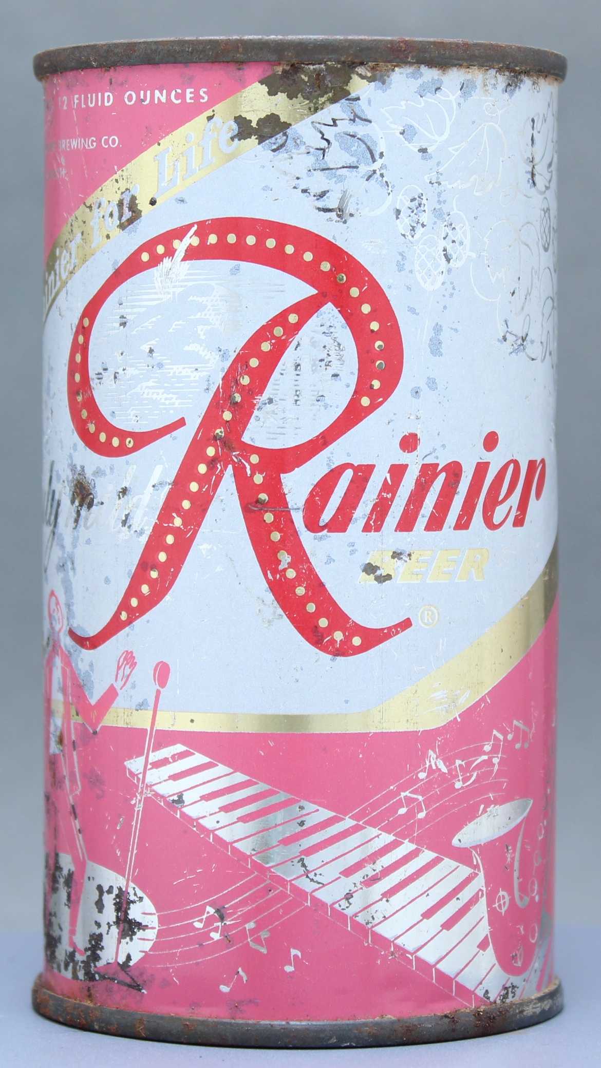 Rainier Beer Flat Top Can