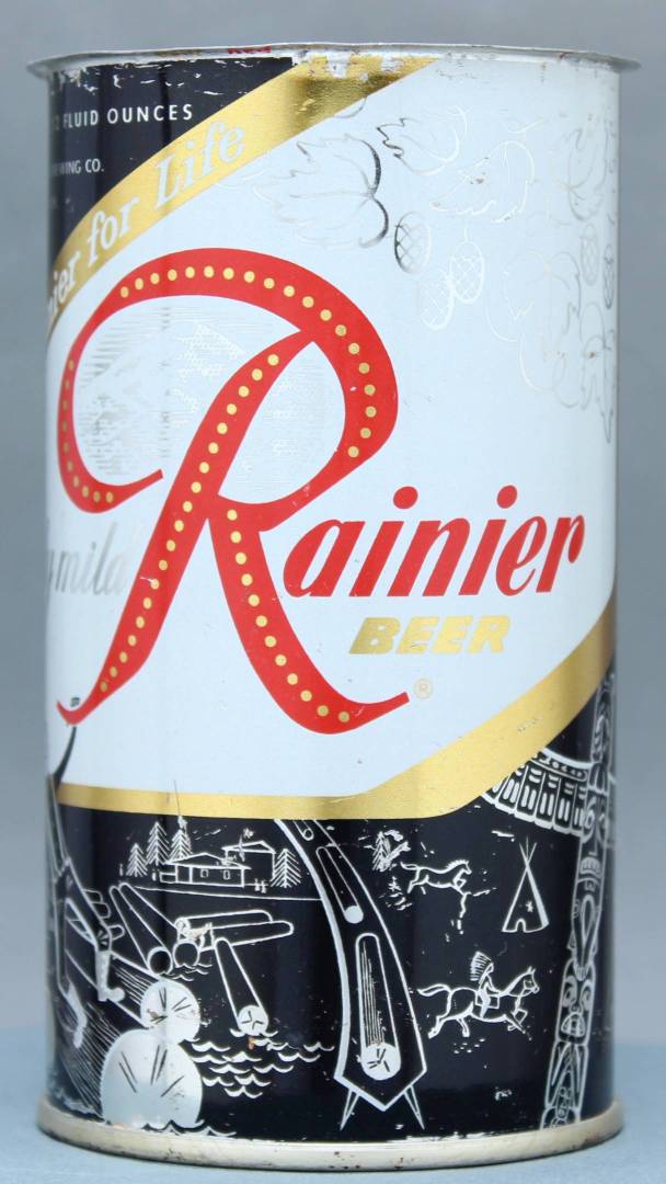 Rainier Beer Flat Top Can