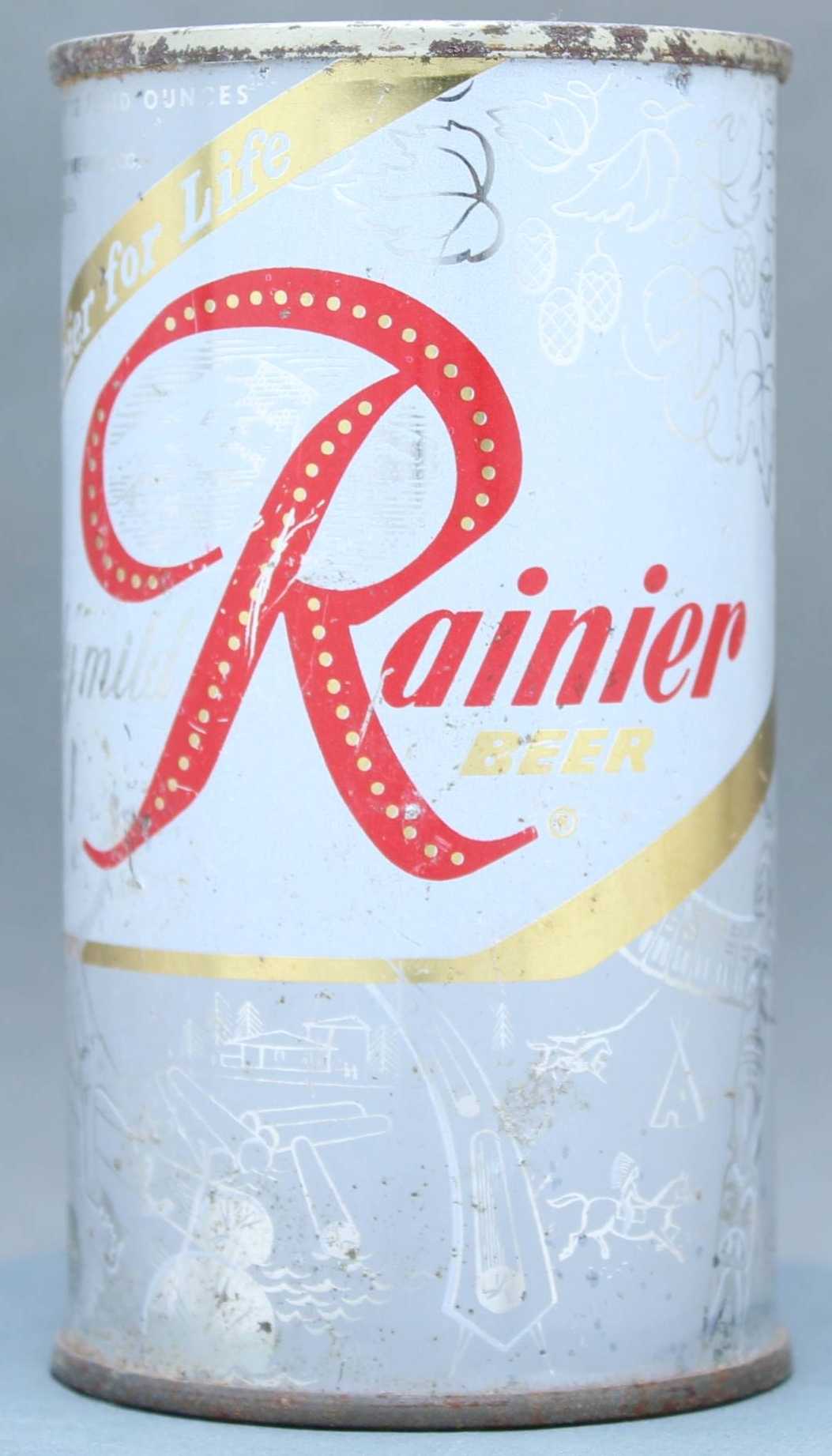 Rainier Beer Flat Top Can