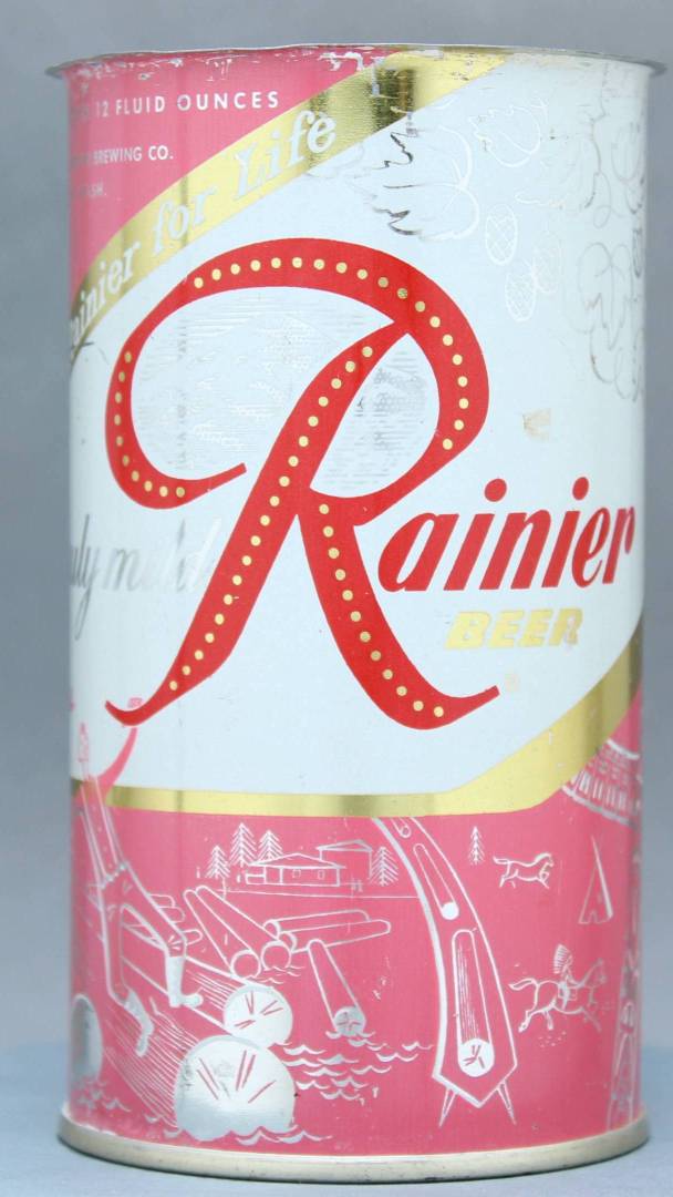 Rainier Beer Flat Top Can