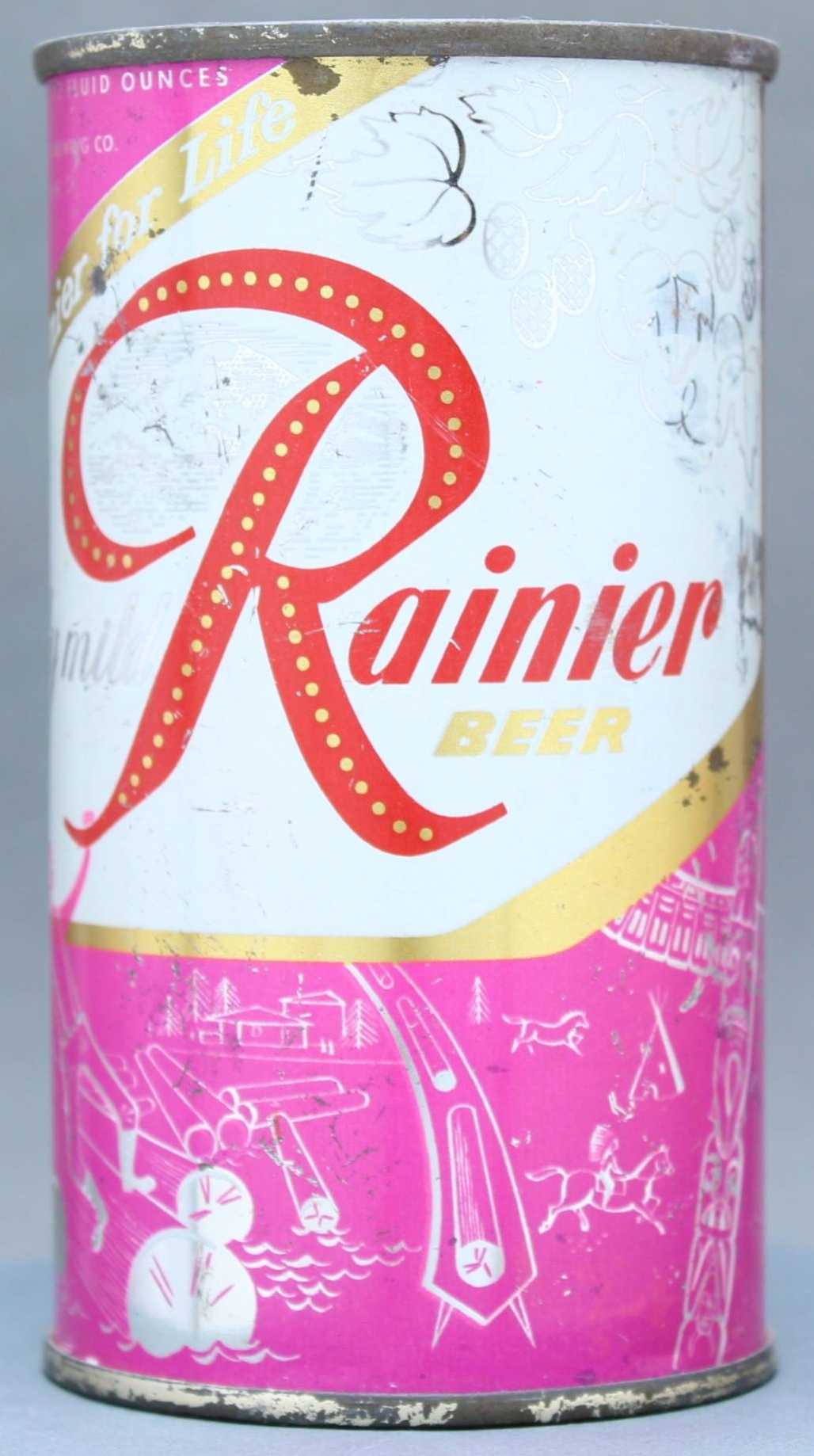 Rainier Beer Flat Top Can