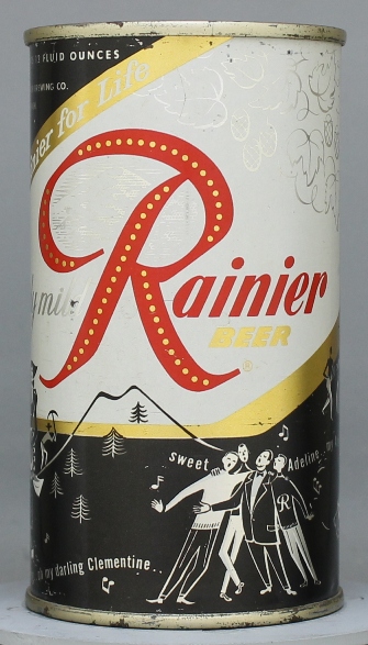 Rainier Beer Flat Top Can