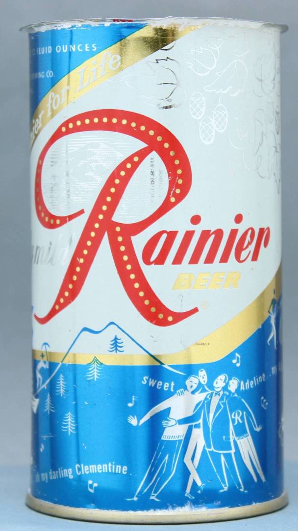 Rainier Beer Flat Top Can