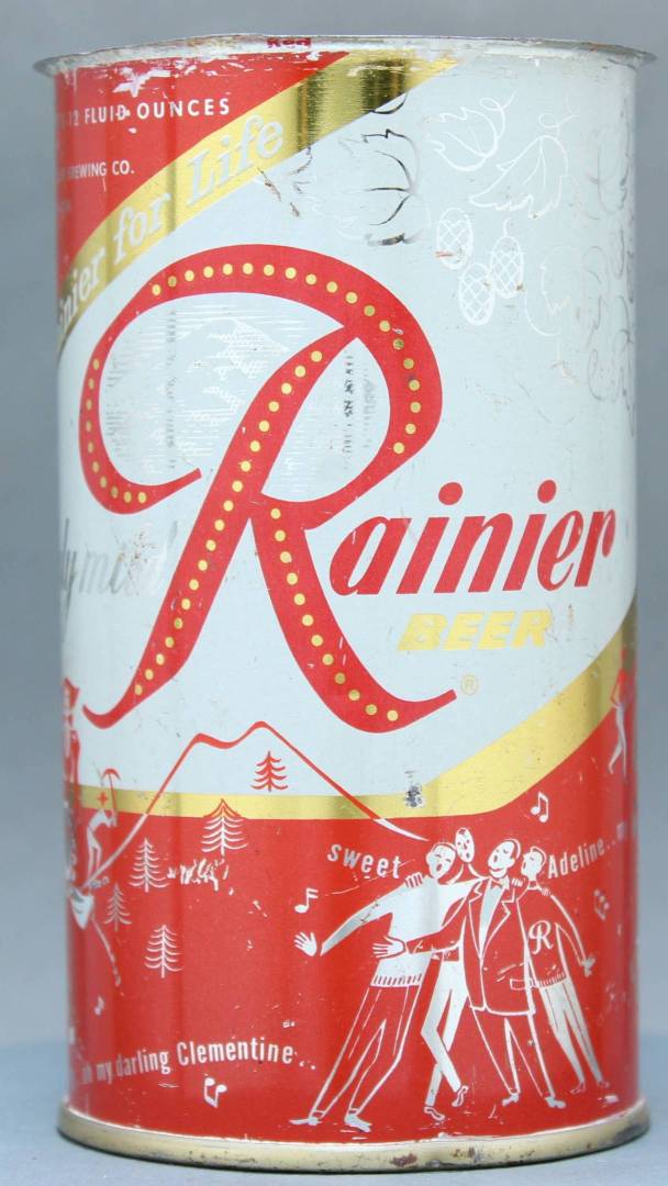 Rainier Beer Flat Top Can