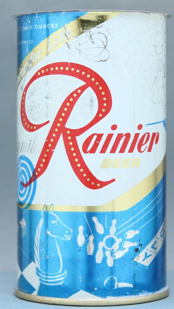 Rainier Beer Flat Top Can