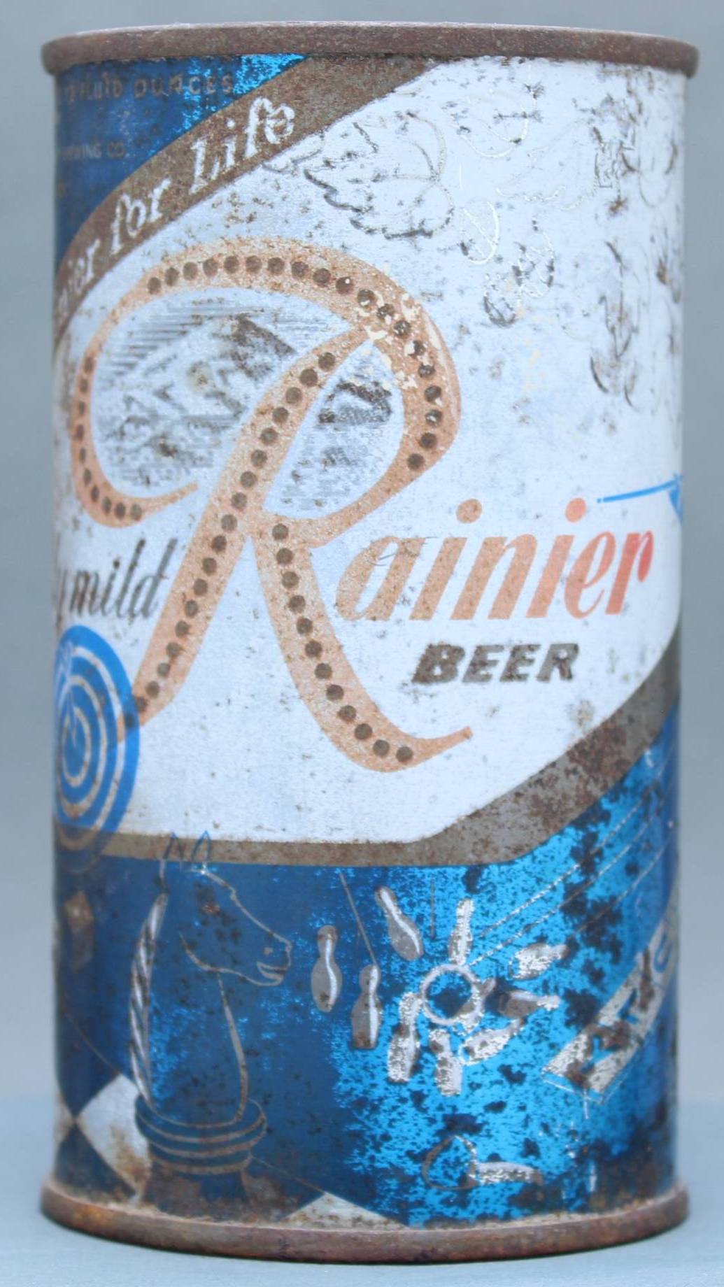 Rainier Beer Flat Top Can