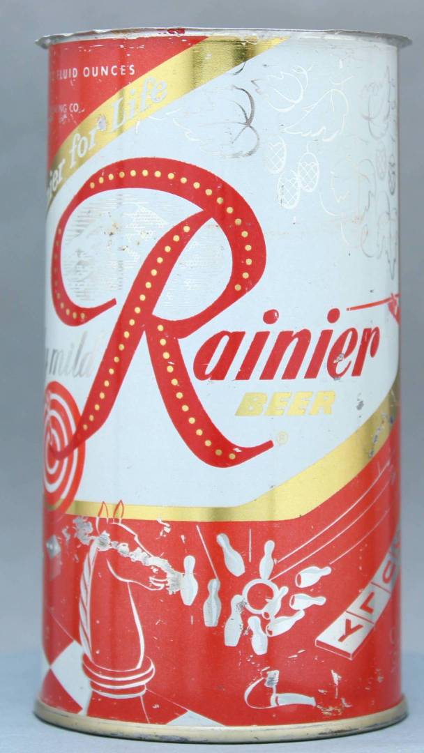 Rainier Beer Flat Top Can