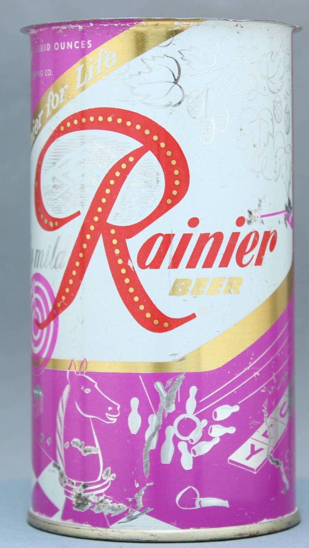 Rainier Beer Flat Top Can