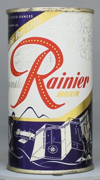 Rainier Beer Flat Top Can