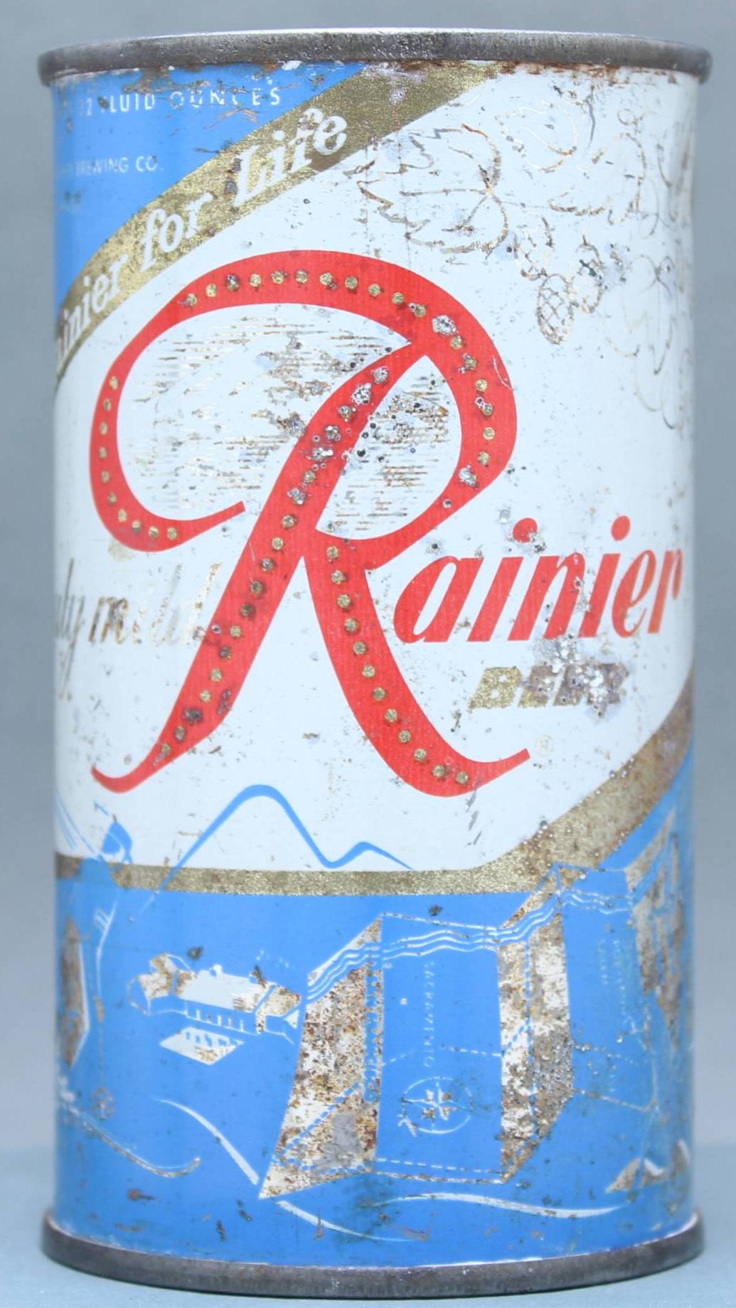Rainier Beer Flat Top Can