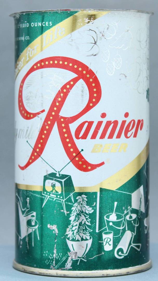 Rainier Beer Flat Top Can