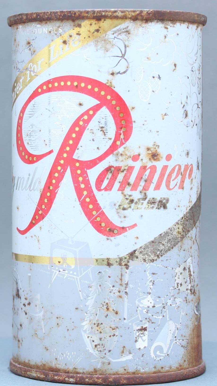 Rainier Beer Flat Top Can