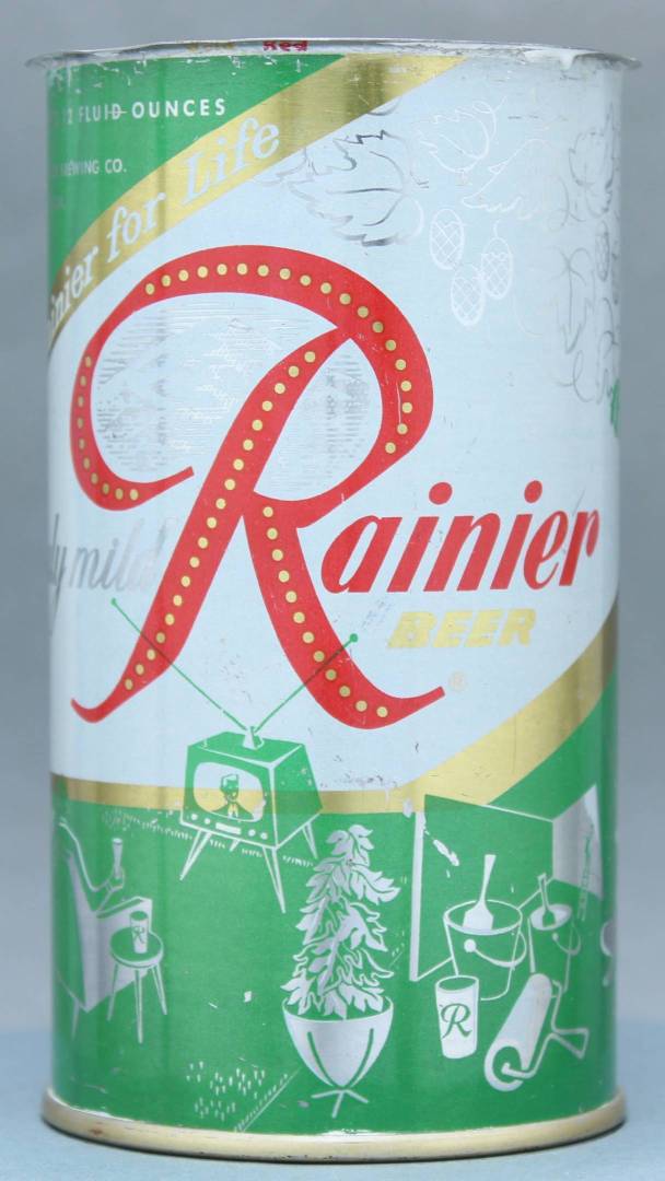 Rainier Beer Flat Top Can