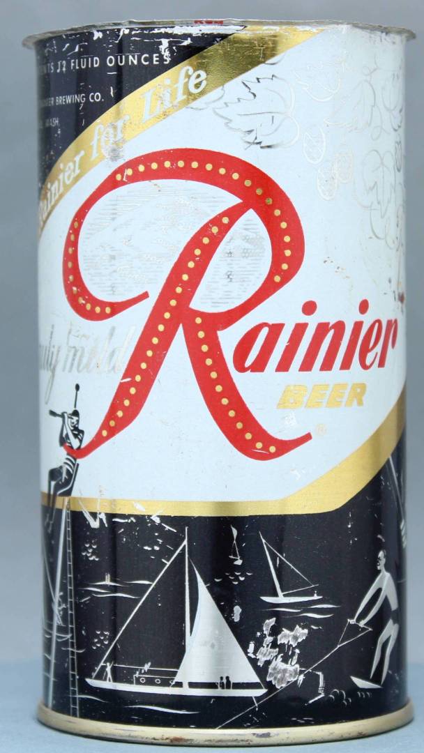 Rainier Beer Flat Top Can