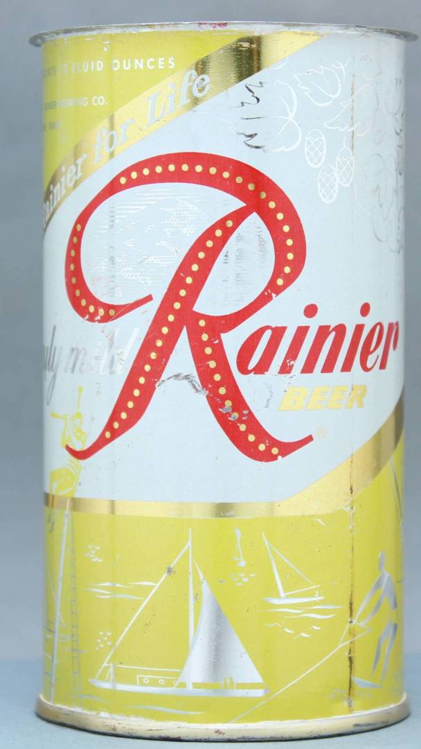 Rainier Beer Flat Top Can