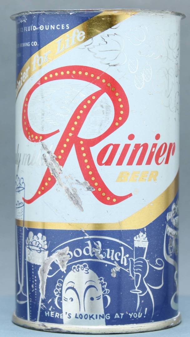 Rainier Beer Flat Top Can