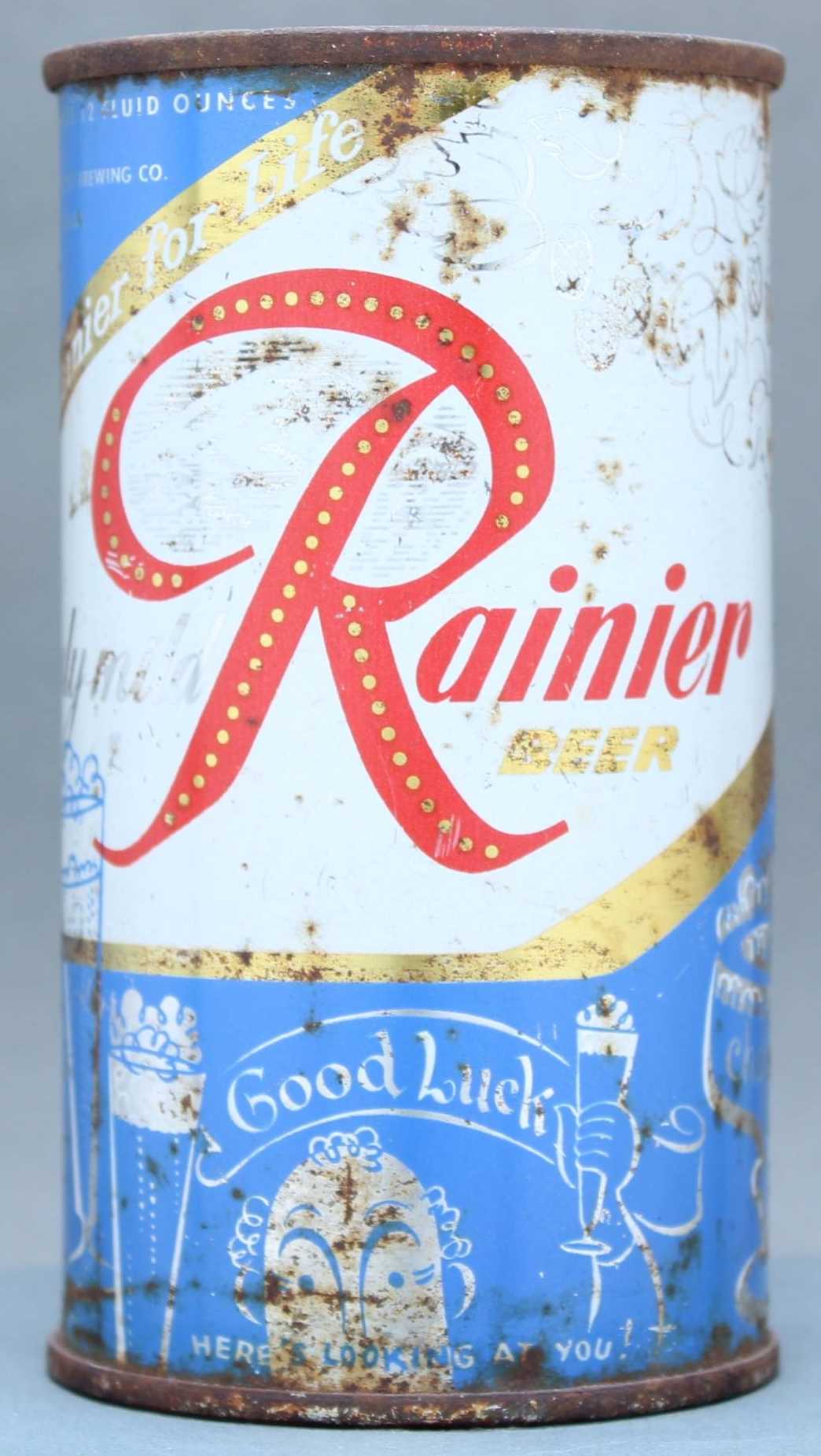 Rainier Beer Flat Top Can