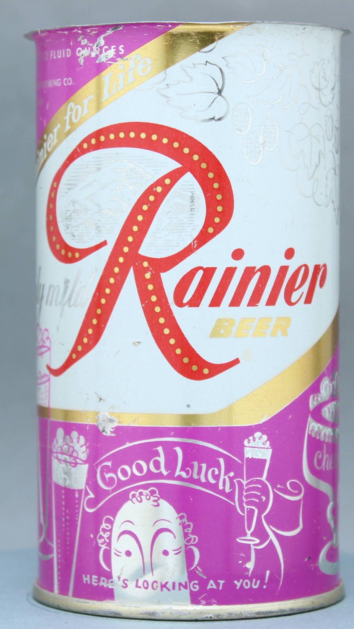 Rainier Beer Flat Top Can